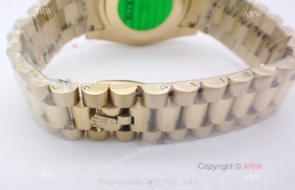 Replica Rolex DateJust All Gold Diamond 36mm Watch President Band 4