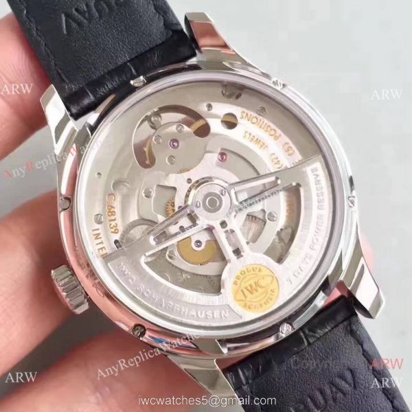 Swiss Grade IWC Tourbillon MysteRe ReTrograde Replica Watch Gold Arabic 4