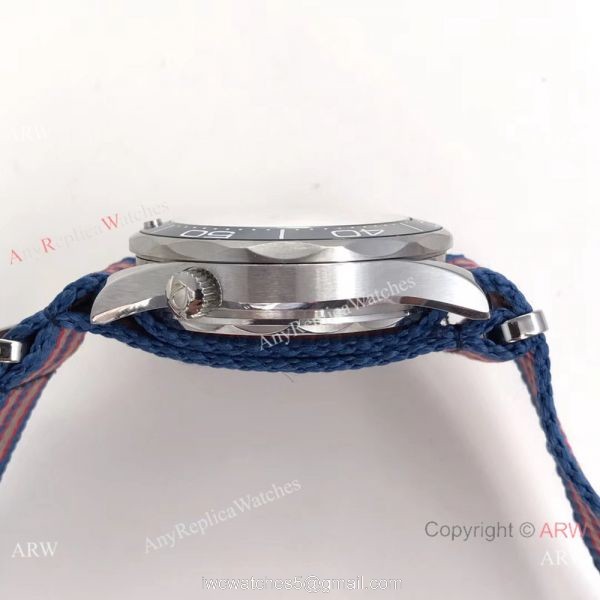 Swiss Grade Omega Commanders 007 James Bond Omega Watch White Face Nato Strap 4