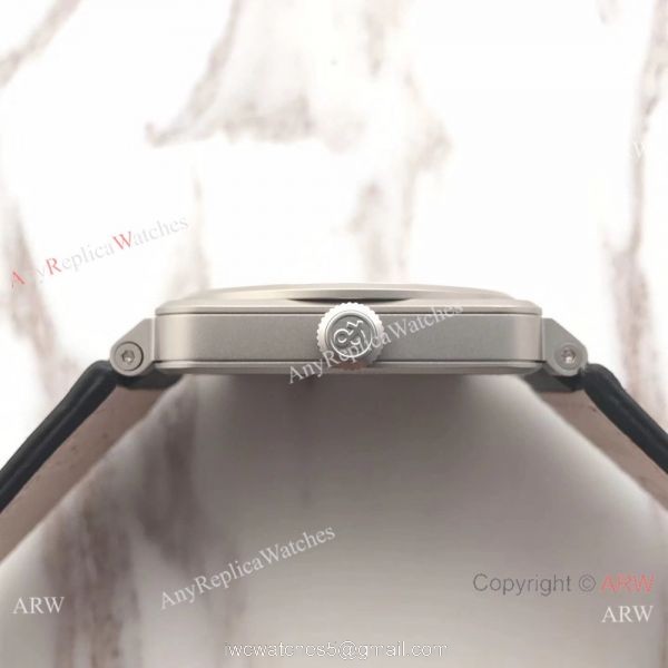 Swiss Fake Bell Ross BR03 100M Frosted Case watch Black Leather Band 4