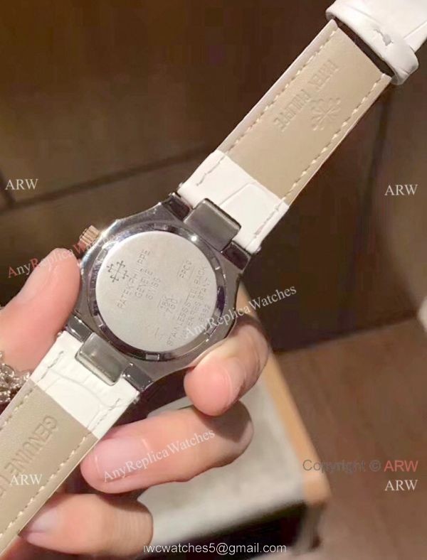 Patek Philippe Nautilus Womens Diamond watch White MOP Face 4