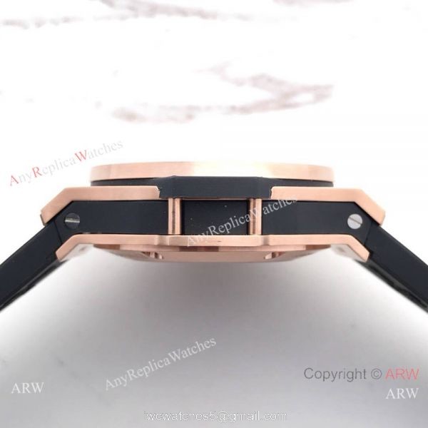 Fake Hublot Big Bang Rose Gold Chronograph Watch SWISS 4100 4