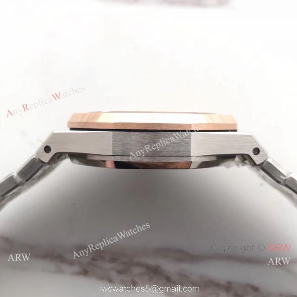 New Audemars Piguet Royal Oak Extra Thin 2-Tone Rose Gold White Watch 39mm 4