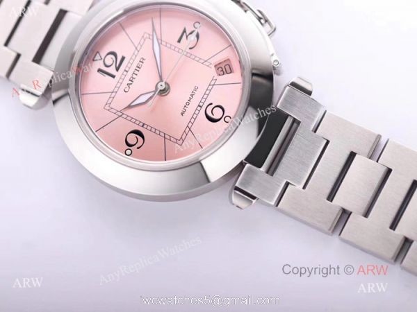 Faux Cartier Pasha 2020 Ladies Watches Cartier Pasha Automatic With Pink Dial 4