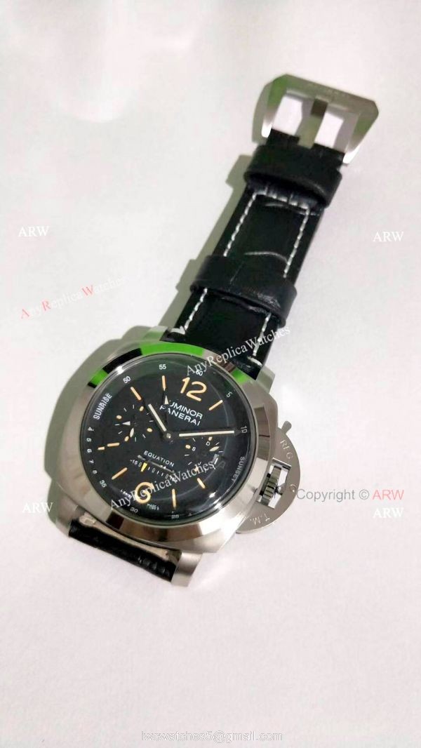 Copy AM365 Panerai Luminor Equation SS Orange Number Watch 4