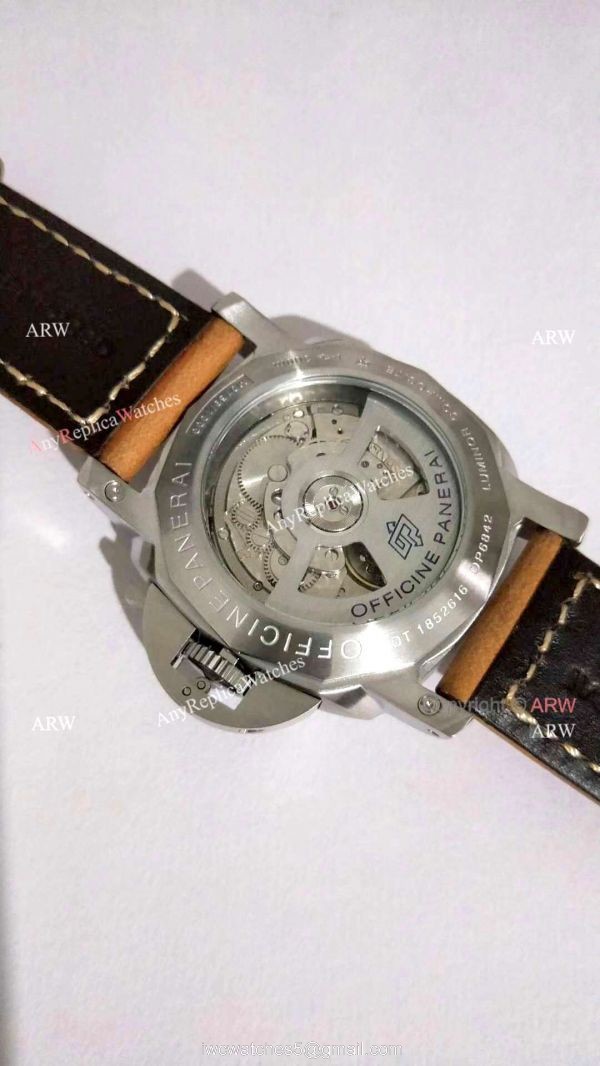 Replica Officine Panerai Pam1312 Luminor Marina Watch Black Dial 44mm 4