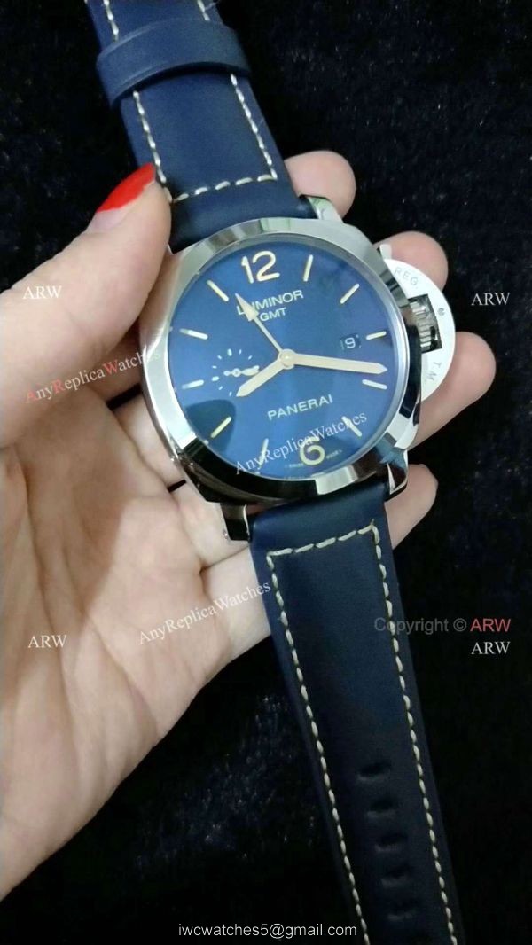 Buy Replica Luminor GMT Limited Edition Blue Face PAM 688 Watch 4
