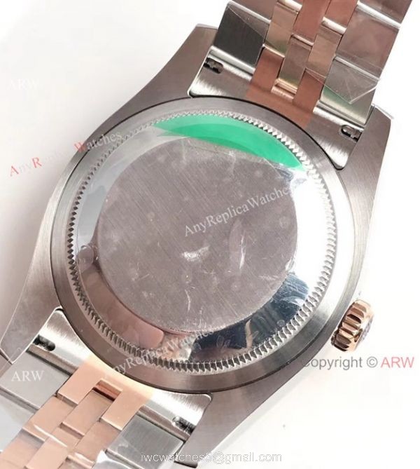 Super Clone 3135 Rolex Datejust Two Tone Rose Gold Jubilee Watch 36mm 4