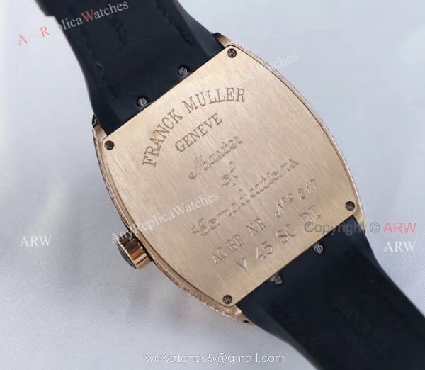 High Quality Franck Muller Vanguard Iced Out Full Diamond Replica Watches For Sale 4