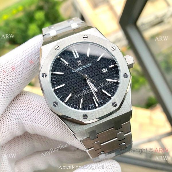 Audemars Piguet Royal Oak Rose Gold Blue Face Watches Low Price 4