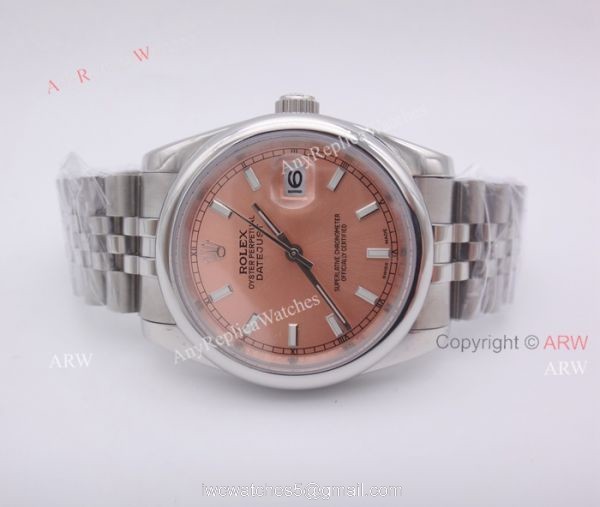 High Quality Replica Rolex Datejust Champagne Dial Jubilee Bracelet Watch 36mm 4