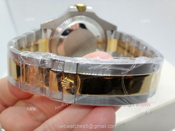 High Quality Replica 41mm Rolex Submariner Watches Two Tone Black Ceramic Men 4