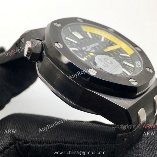 Fake Audemars Piguet Royal Oak Offshore Diver Men Watches All Black 42mm 4