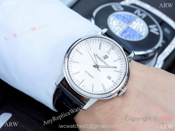 New Fake Audemars Piguet 40mm Watch SS White Dial Automatic 4