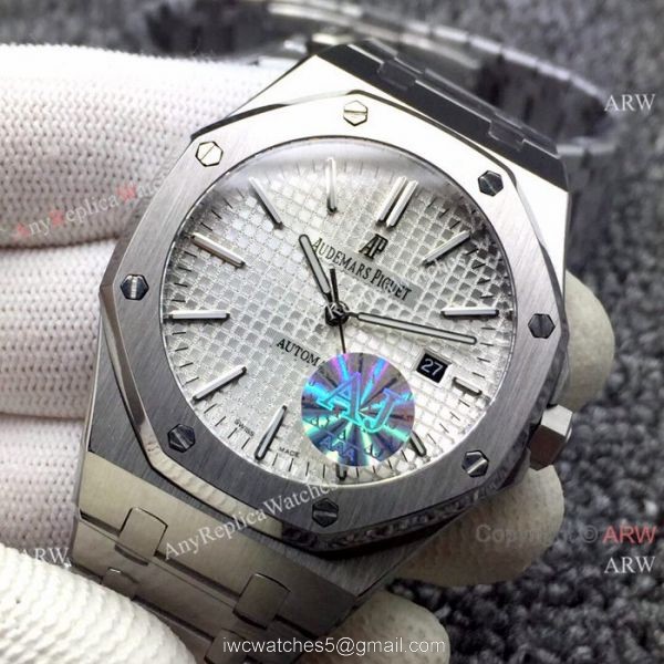 AAA Quality Audemars Piguet Royal Oak Stainless Steel Watches Silver Dial 4