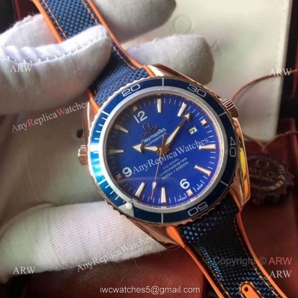 Omega Seamaster Planet Ocean Men Watches Rose Gold Omega Clone Watch 4