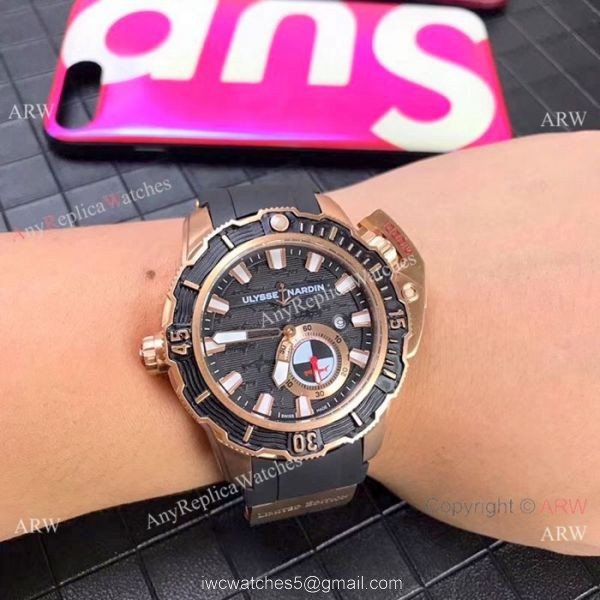 New Ulysse Nardin Deep Dive Hammerhead Shark Limited Edition Watch Copy Rose Gold White Dial 4