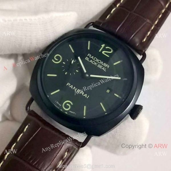 Best Replica Panerai Radiomir Black Seal Black Case Watch PAM388 4