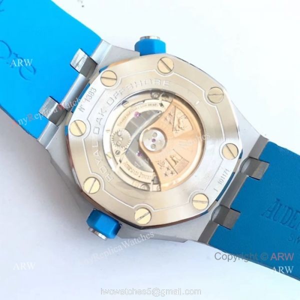 Swiss 3120 Replica Audemars Piguet Royal Oak Offshore Diver Watch Blue Version 4