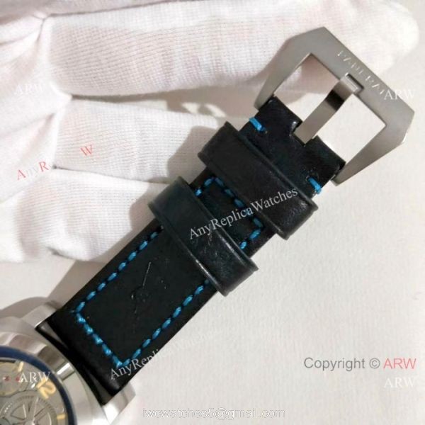 AAA Replica Panerai Luminor GMT 47MM Watch SS Skeleton 4