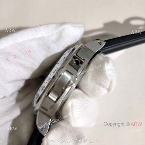 Copy Officine Panerai Firenze 1860 Quartz Watch SS Black Rubber Strap 4