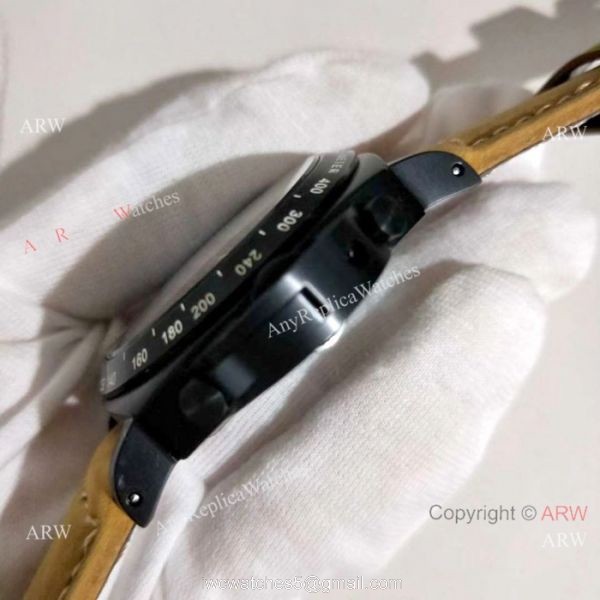Panerai Luminor Flyback Chronograph Copy Watch Black Case 4