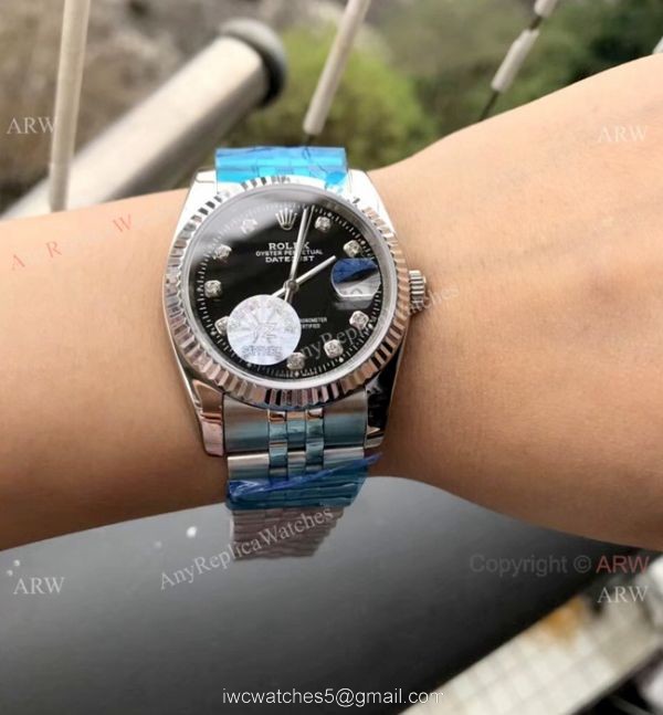 Replica Rolex Datejust 36MM Stainless Steel Jubilee Silver Dial Watches 4