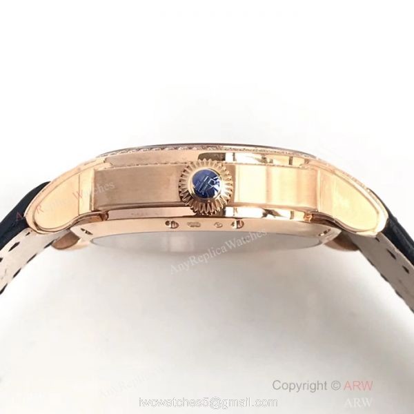 Swiss Copy Audemars Piguet Royal Millenary Rose Gold Diamond Watches 4101 Movement 4