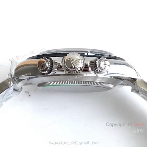 Rolex Daytona 904L Stainless Steel Black Ceramic Watch AR Replica Watches 4