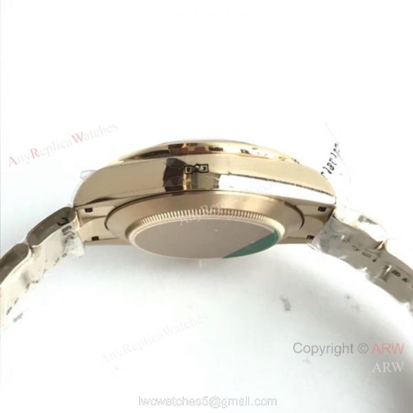 EX Factory 904L Asia 7750 Rolex Rainbow Replica Watch Yellow Gold 4