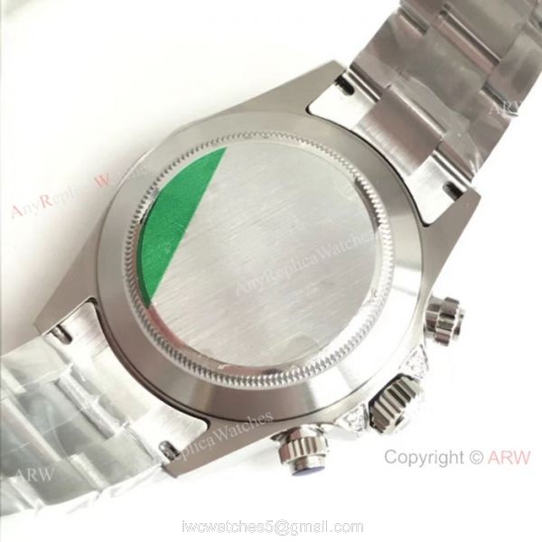 EX Factory Swiss Rolex Rainbow Daytona Replica Watch SS Black Face 4