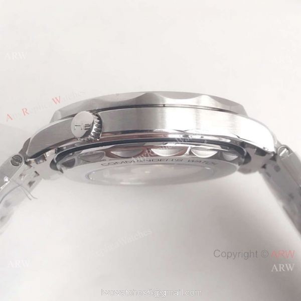 Swiss Replica Omega Seamaster Commanders 007 Watch SS BlackRed Ceramic bezel 4