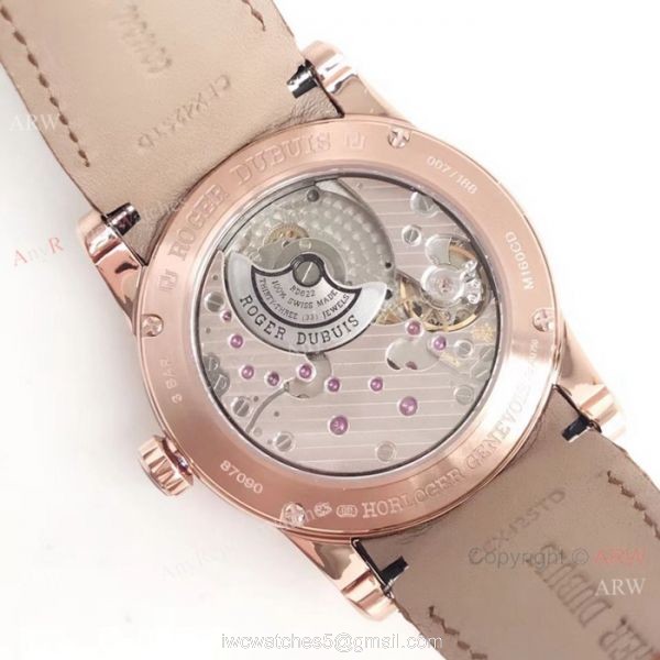 Newest Copy Roger Dubuis Excalibur Rose Gold Watch Swiss RD622 4