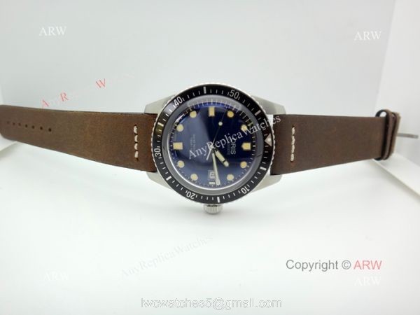 Swiss Grade Fake Oris 2836 Watch SS Dark Blue Dial Black Bezel 4