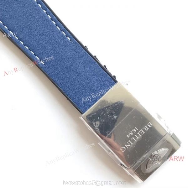 Copy Breitling Superocean Heritage II B01 Chronograph 7750 Watch SS Blue Dial 4