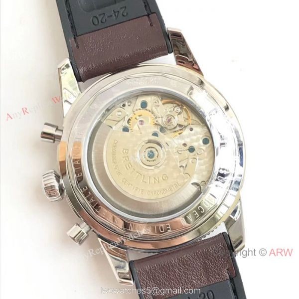 Replica Breitling Superocean Heritage II B01 Watch Stainless Steel Silver Dial 4