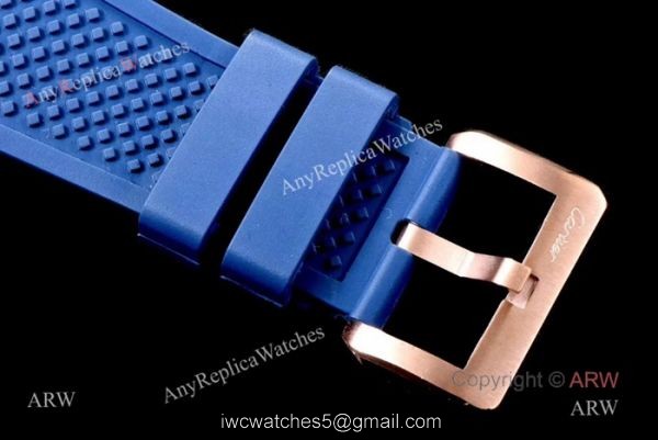 Swiss Replica Cartier Calibre De Cartier Diver Watch Rose Gold Blue 4