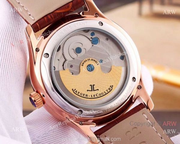 High Quality Jaeger-LeCoultre Flying Tourbillon Watch Rose Gold White Dial 4