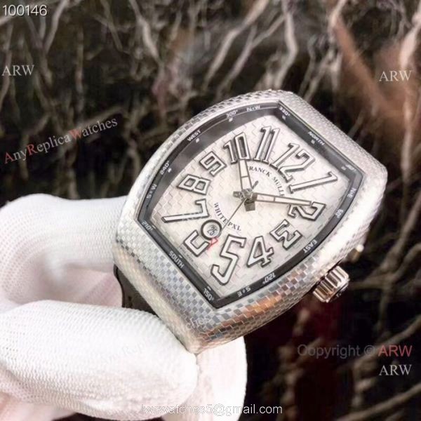 Swiss Quality Copy Franck Muller V45 SC DT Watch Stainless Steel Gray Dial 4