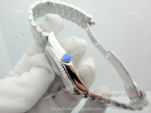 Stainless Steel White Dial DayDate II Rolex Presidential 41mm Replica Watch EWF Swiss 3255 4