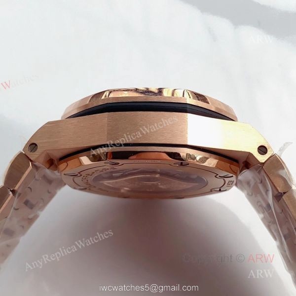JF Factory Replica Audemars Piguet Royal Oak Offshore Rose Gold 26470OR Chronograph Watch 42mm 4