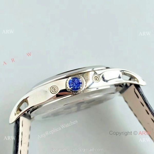 (KM)Replica Patek Philippe Complications Annual Calendar Swiss Watch SS Blue Dial 4