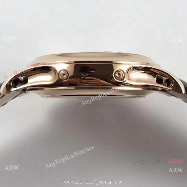 (KM)Swiss Patek Philippe Moonphase Replica Watch Rose Gold Annual Calendar Face 4
