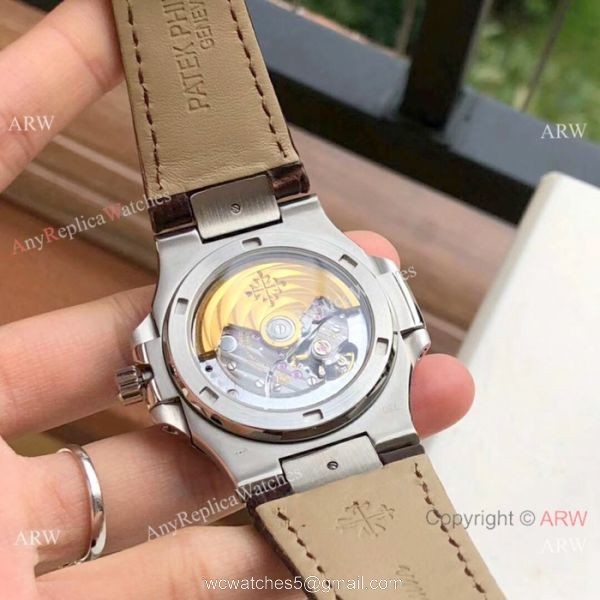 Swiss Patek Philippe Nautilus 7118 Watches SS Blue Dial Blue Strap 4