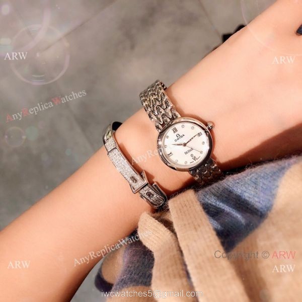 Replica Omega De Ville Dewdrop ladies Watch Stainless Steel 4