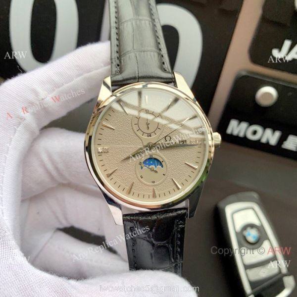 High Quality Omega Moon phase 43mm watch Gray Dial Fully Automatic Movement 4