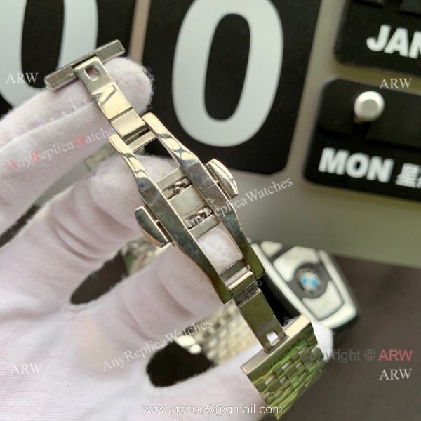 New Copy Omega Complications Automatic Mens Watch 2-Tone Silver Dial 4