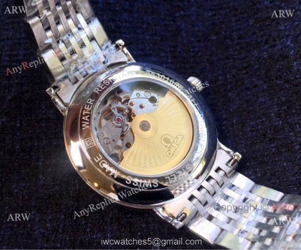 New Replica Omega Day Date Stainless Steel Silver Watch Automatic Movement 4