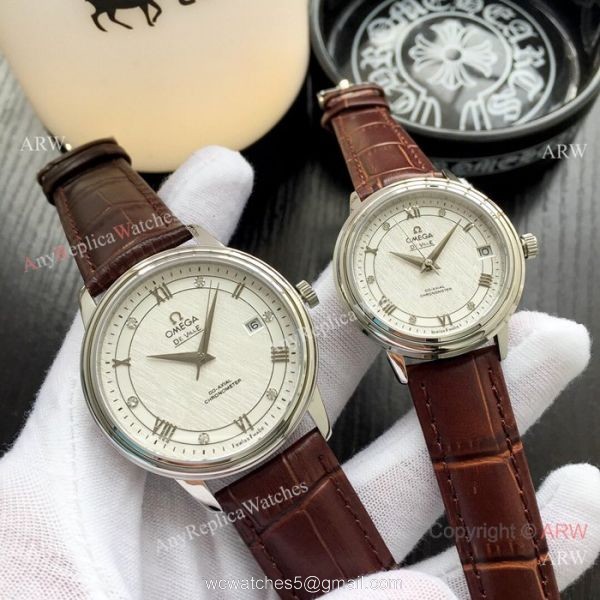 Fake Omega De Ville Prestige Automatic Watch Omega Couple Watch 4