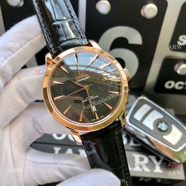 Fake Omega Seamaster Co-Axial SS Silver dial watches Automatic Movement 4